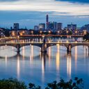 Abendstimmung Mittlere Brücke Basel