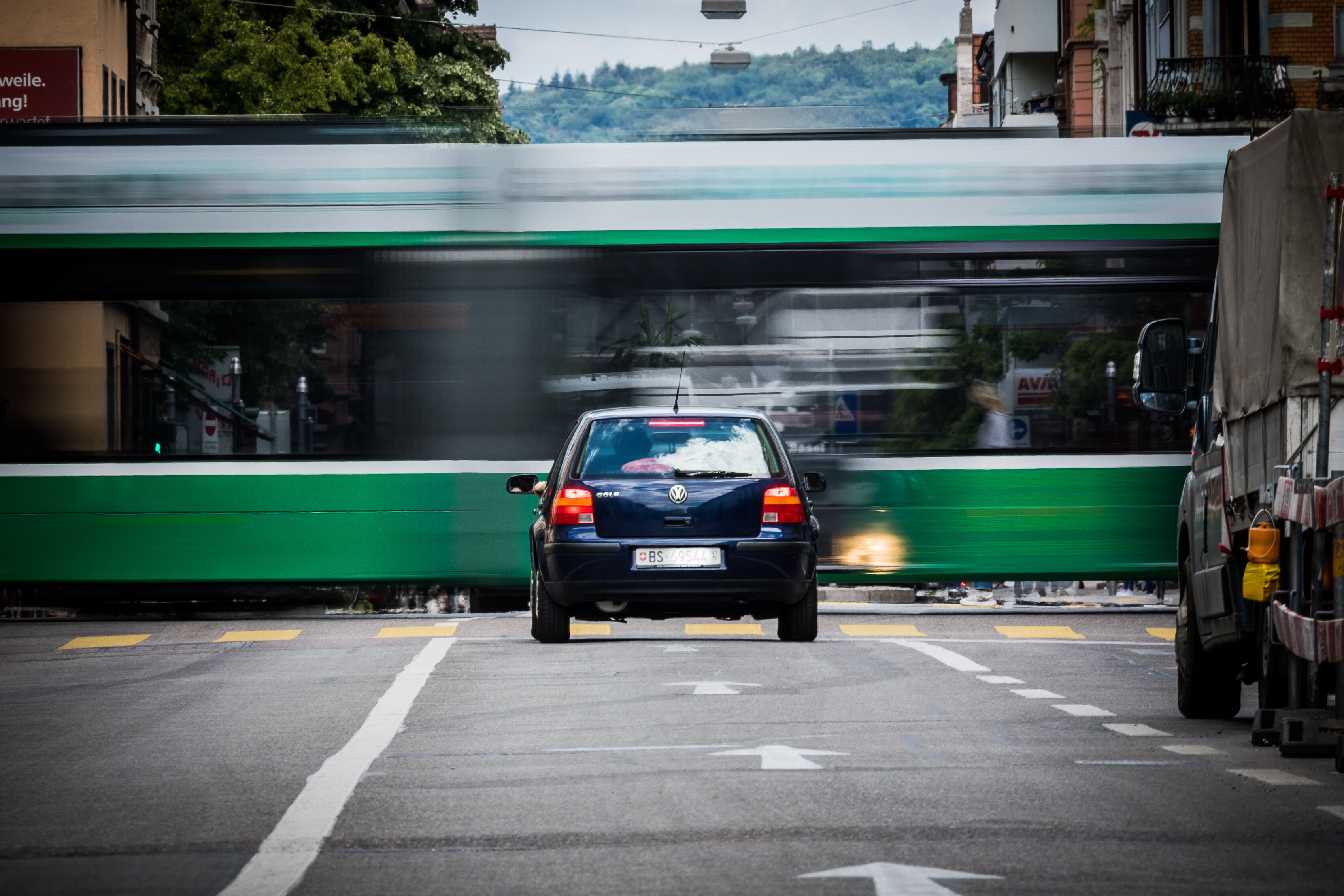 Tram, Feldbergstrasse Basel