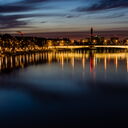 Rhein und Dreirosenbrücke